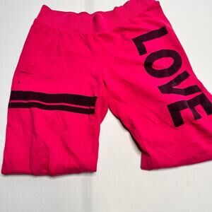 LOVE Size Large Y2K Vintage Pink Sweats